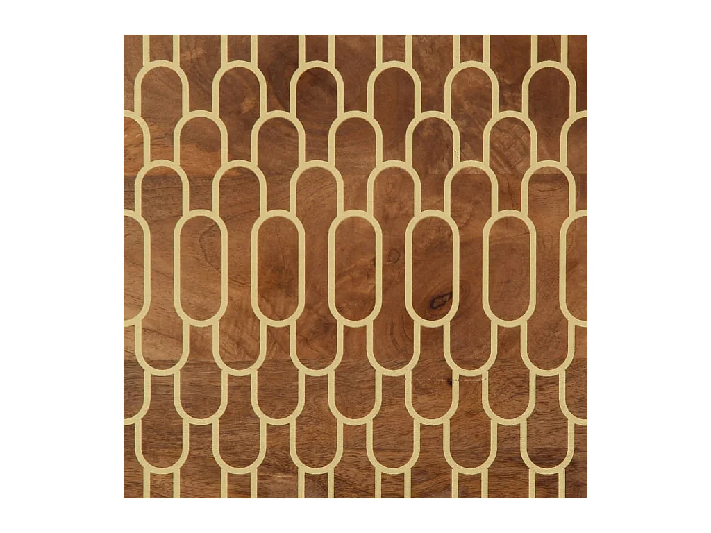 Meuble TV 100x33x46 cm bois massif de manguier