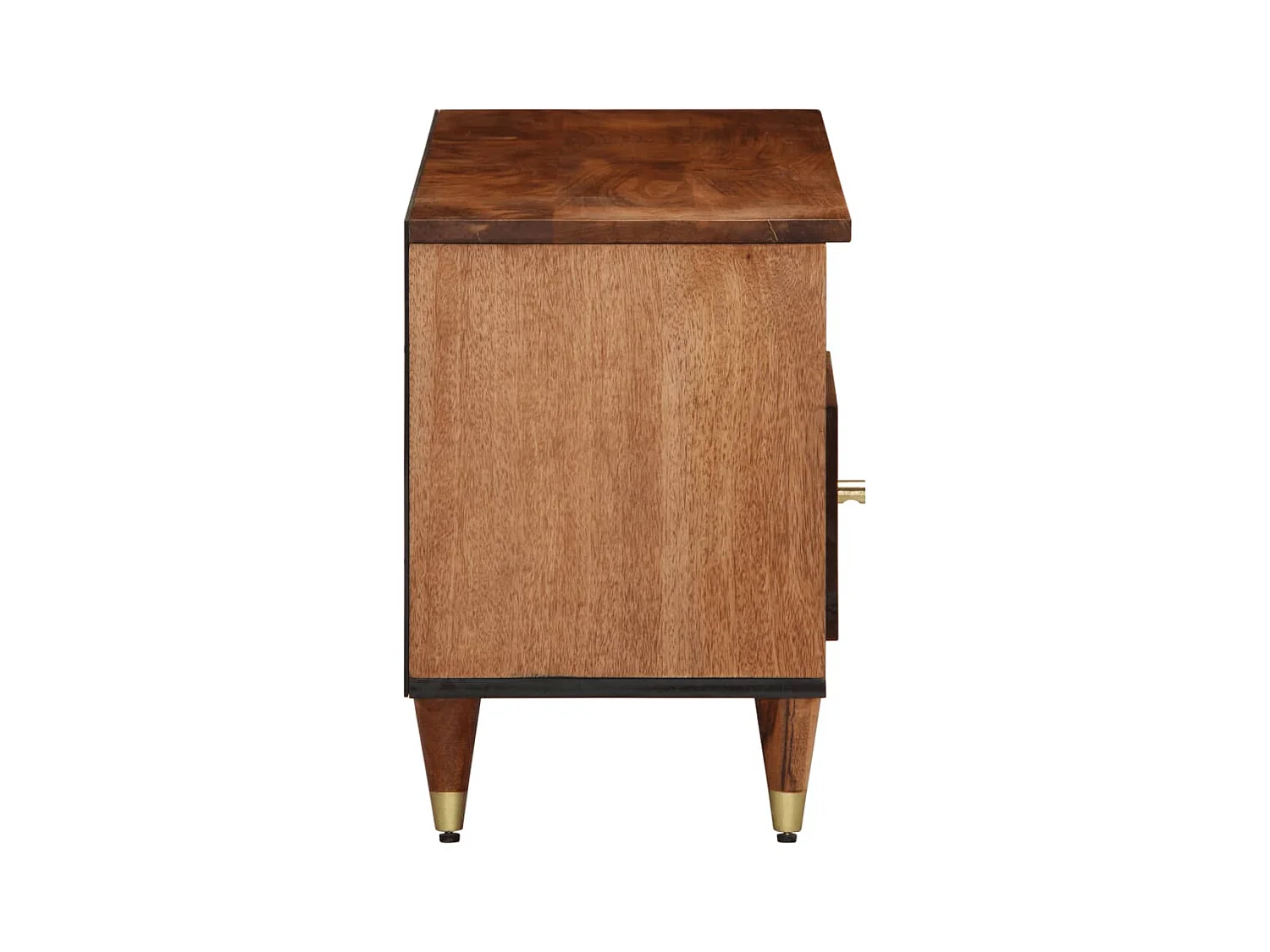 Meuble TV 100x33x46 cm bois massif de manguier