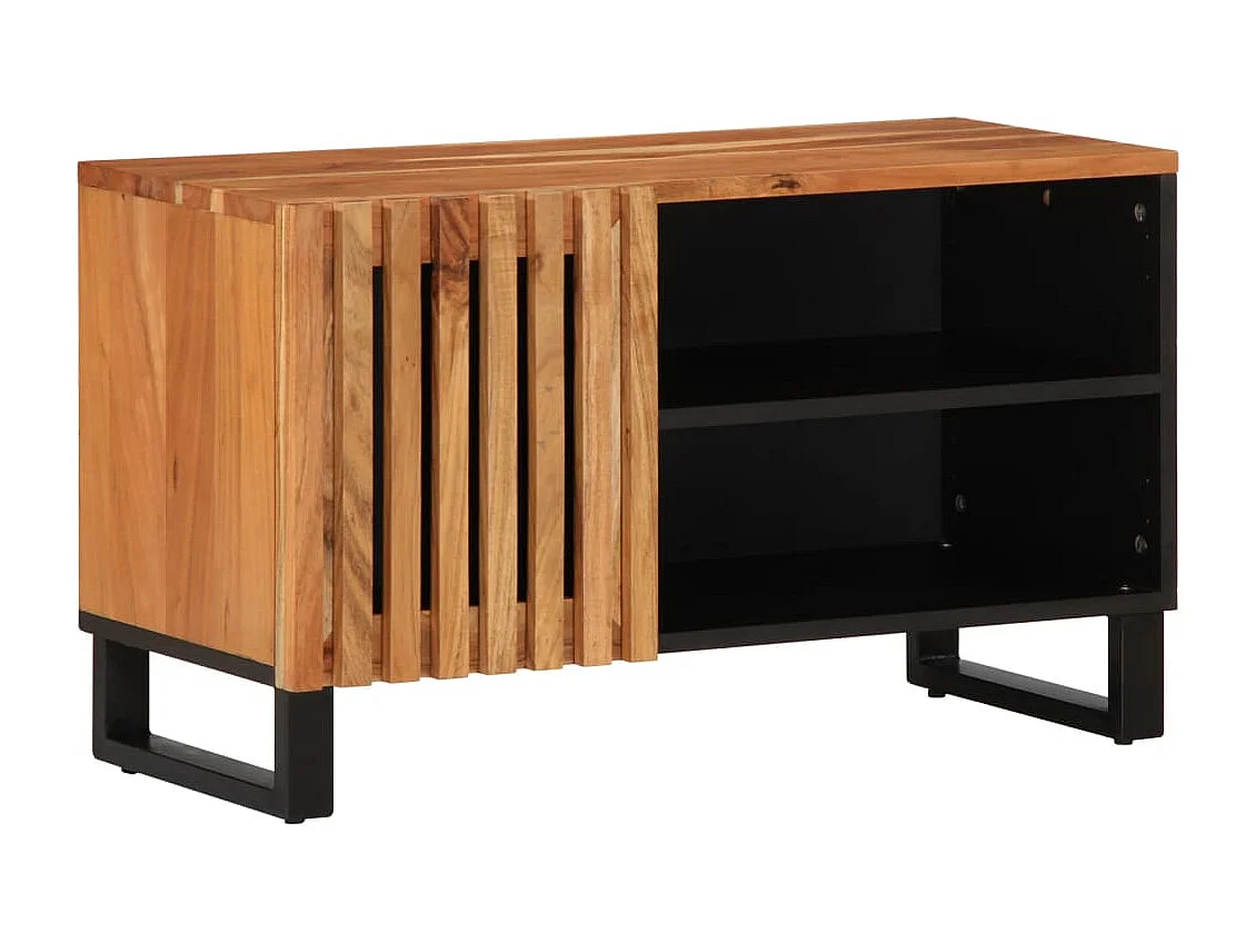 TV-Schrank 80x34x46 cm aus massivem Akazienholz