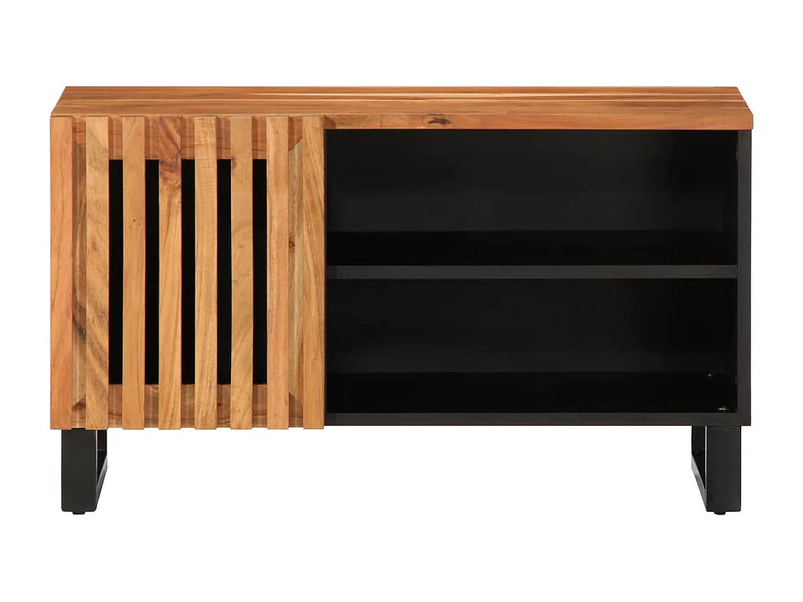 TV-Schrank 80x34x46 cm aus massivem Akazienholz