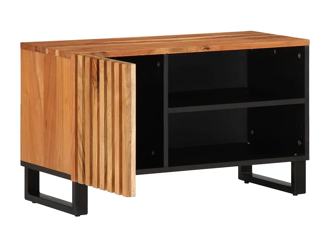 TV-Schrank 80x34x46 cm aus massivem Akazienholz