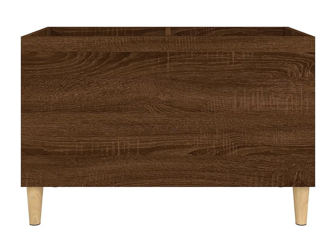 Armoire à disques chêne marron 74,5x38x48 cm bois d'ingénierie