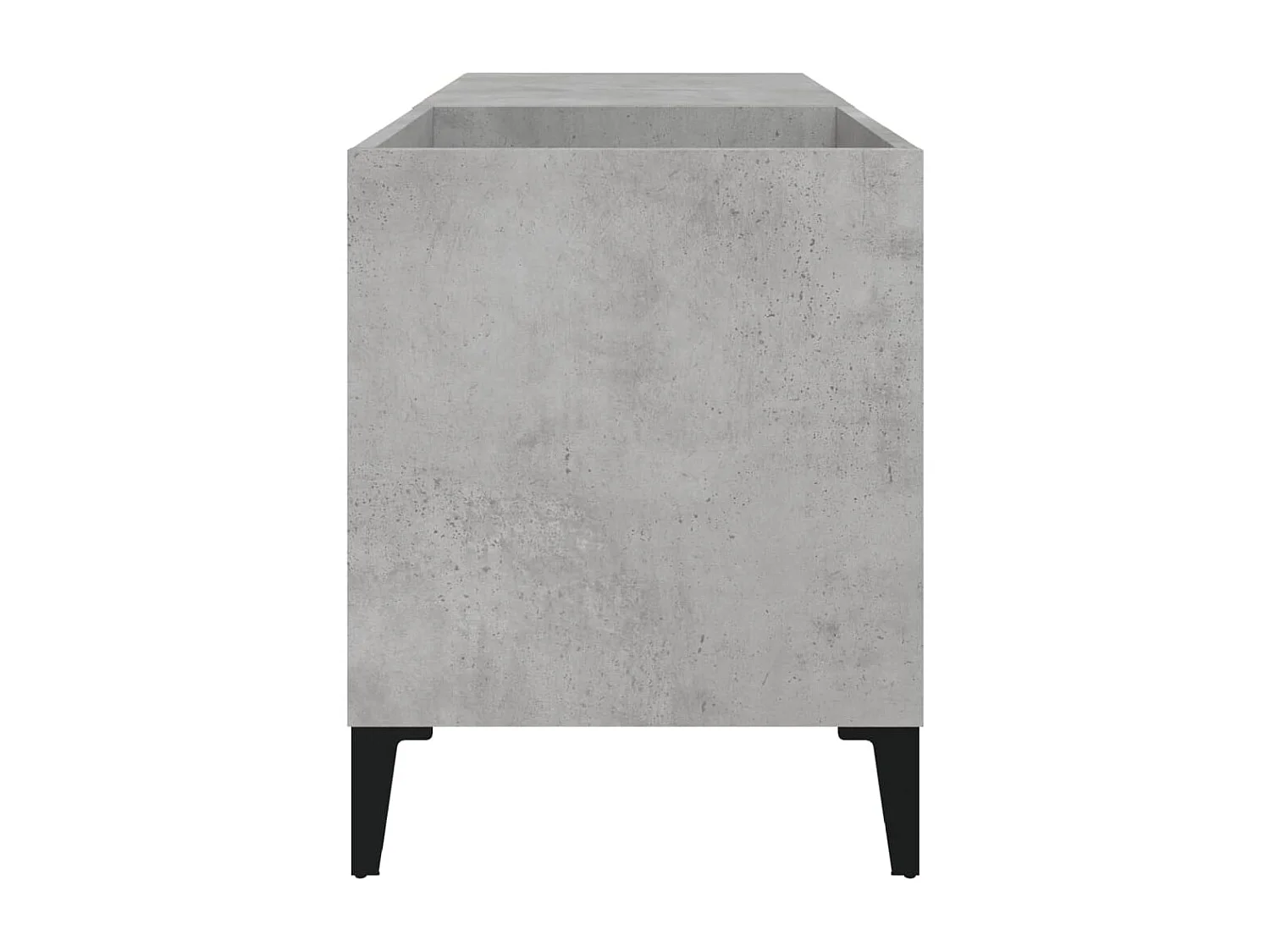 Mobile per dischi grigio cemento 84,5x38x48 cm in multistrato