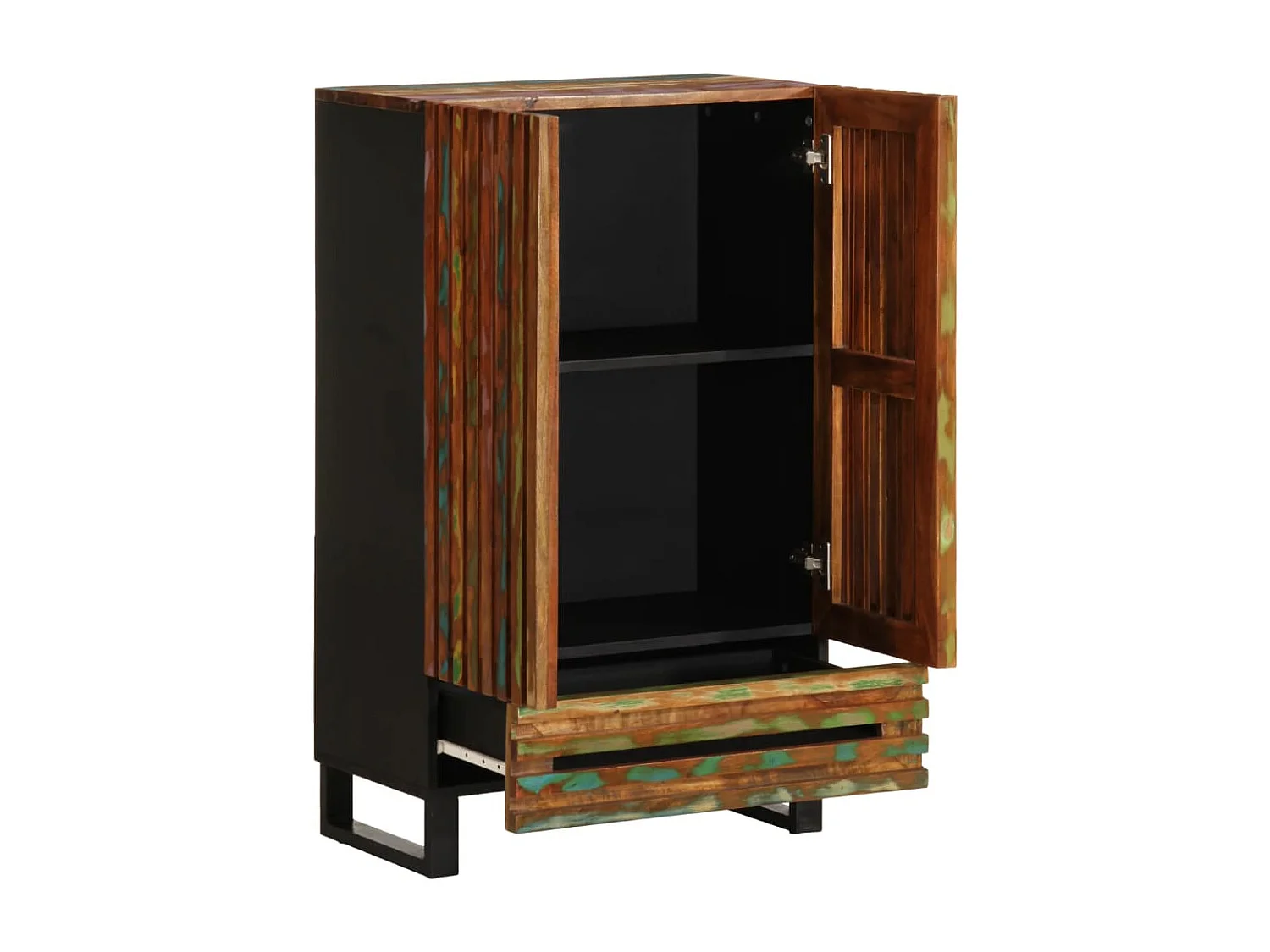 Aparador alto 60x34x100 cm madera maciza de acacia