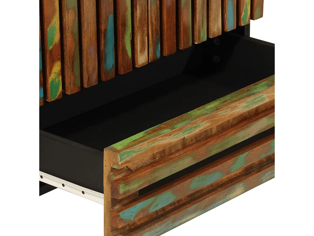 Aparador alto 60x34x100 cm madera maciza de acacia