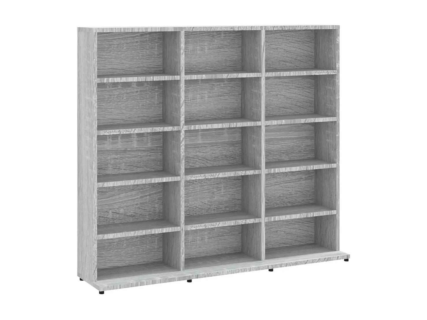 Armoire à CD Sonoma gris 102x23x89,5 cm Bois d'ingénierie