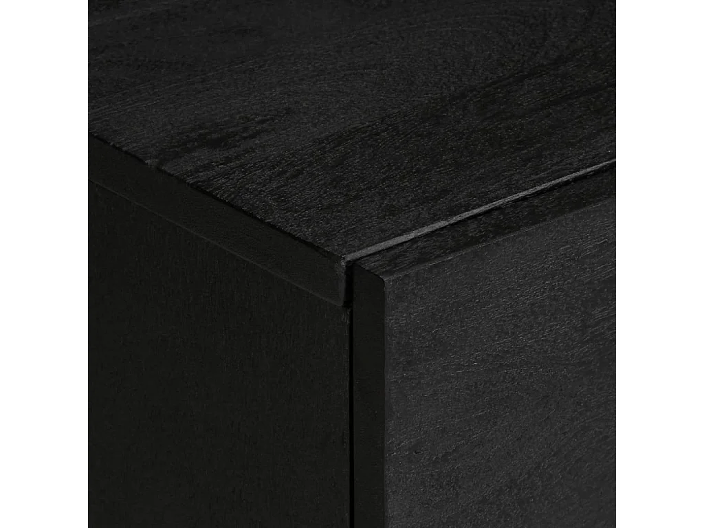 Meuble TV noir 105x33x46 cm bois d'ingénierie