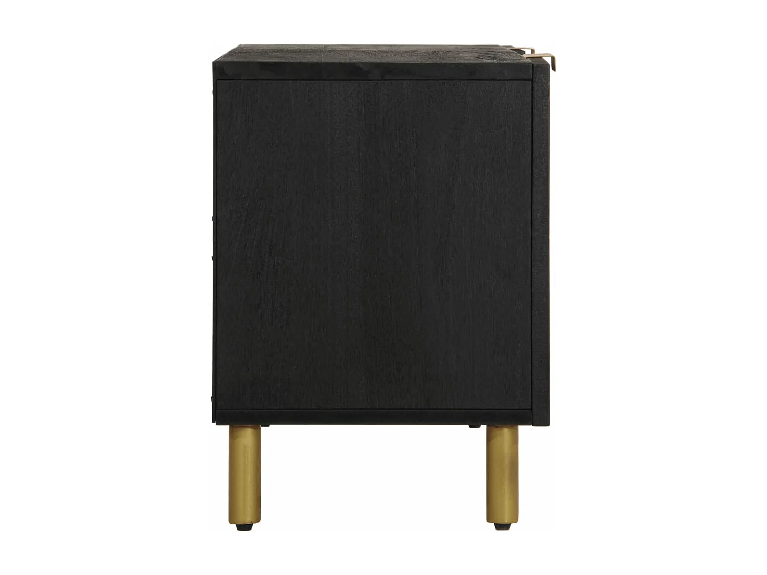 Meuble TV noir 105x33x46 cm bois d'ingénierie