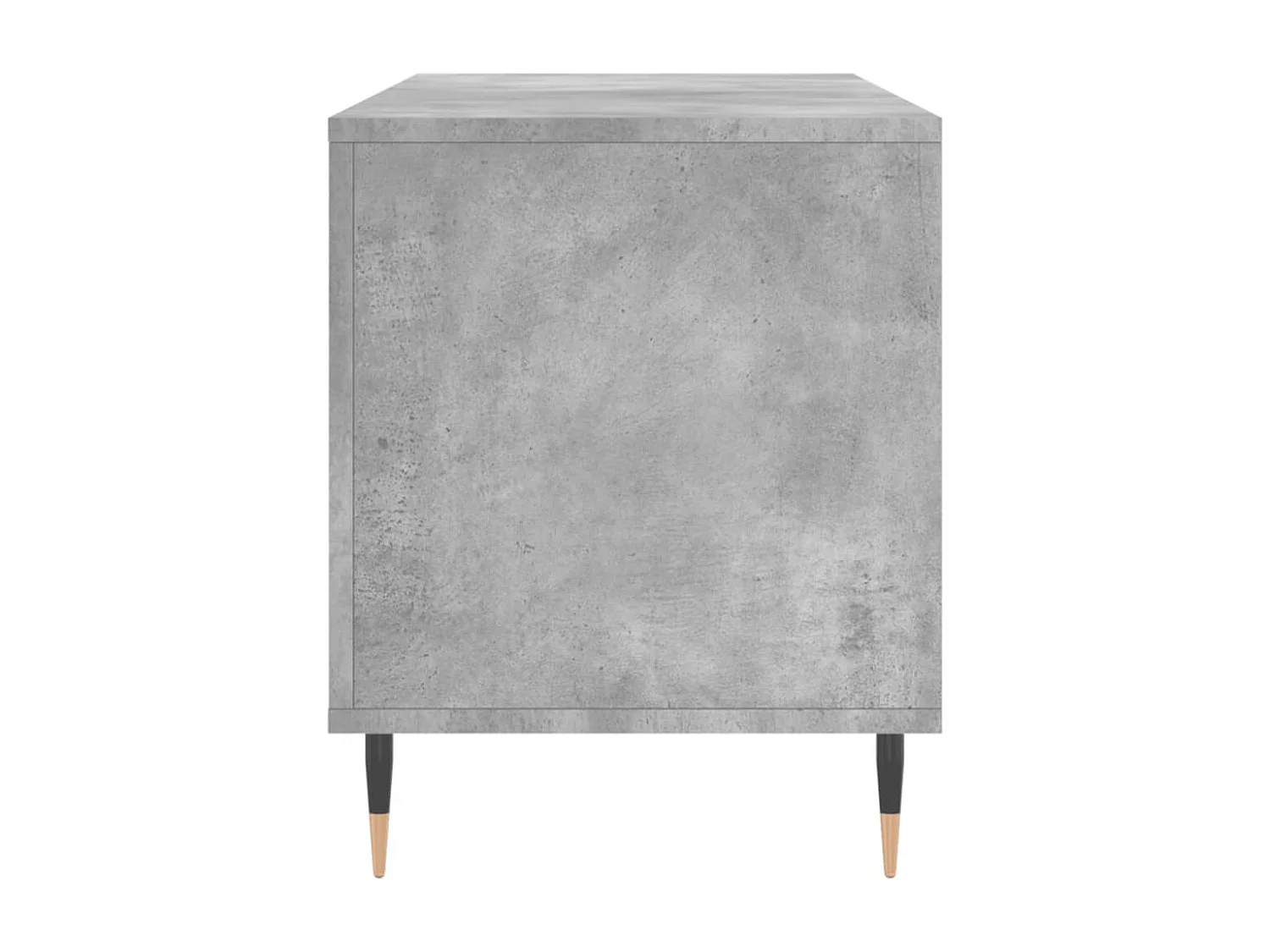 Armoire à disques gris béton 100x38x48 cm bois d'ingénierie