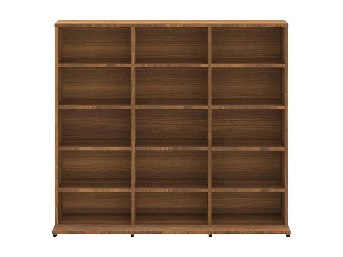 Mobile porta CD Rovere marrone 102x23x89,5 cm MDF