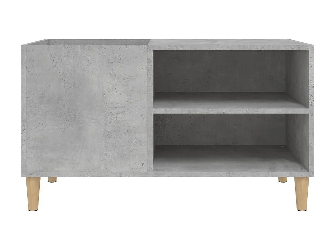 Mueble para discos gris hormigón 84,5x38x48 cm de madera contrachapada