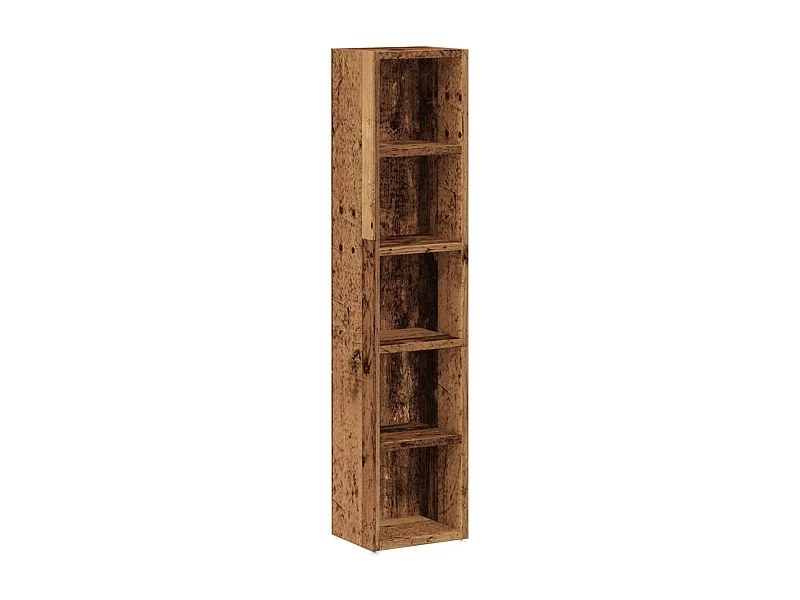 Armoires à CD 2 pcs vieux bois 21x16x93,5 cm bois d'ingénierie