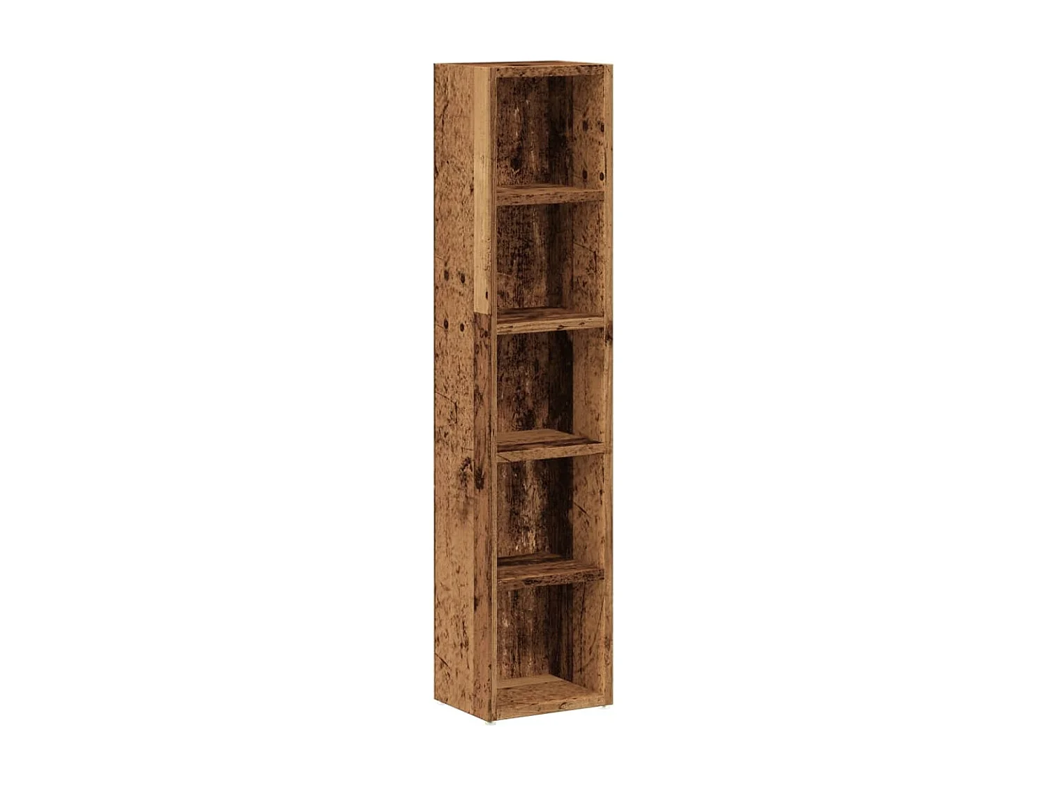 Armoires à CD 2 pcs vieux bois 21x16x93,5 cm bois d'ingénierie