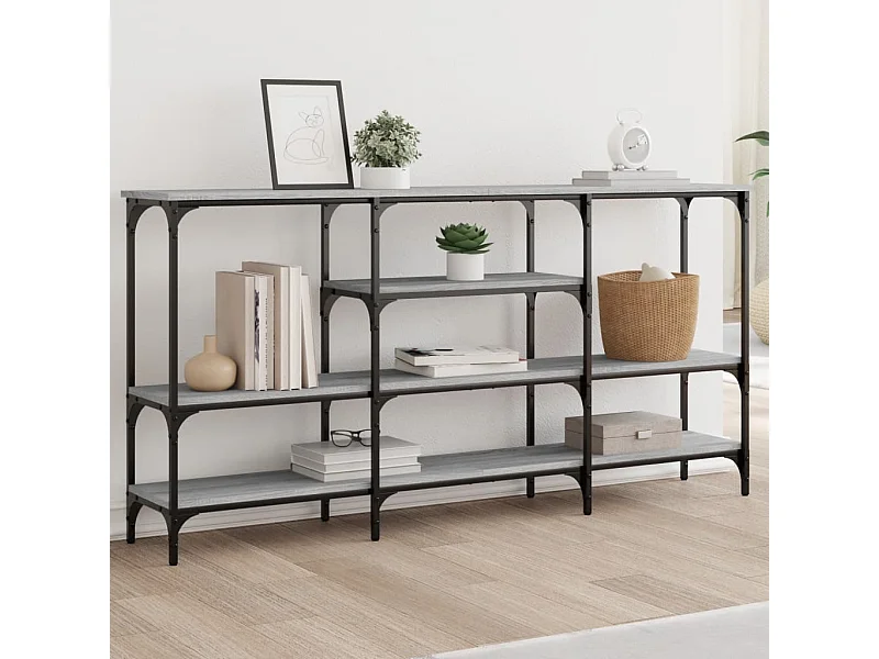 Sonoma grijze consoletafel 160x29x80 cm samengesteld hout
