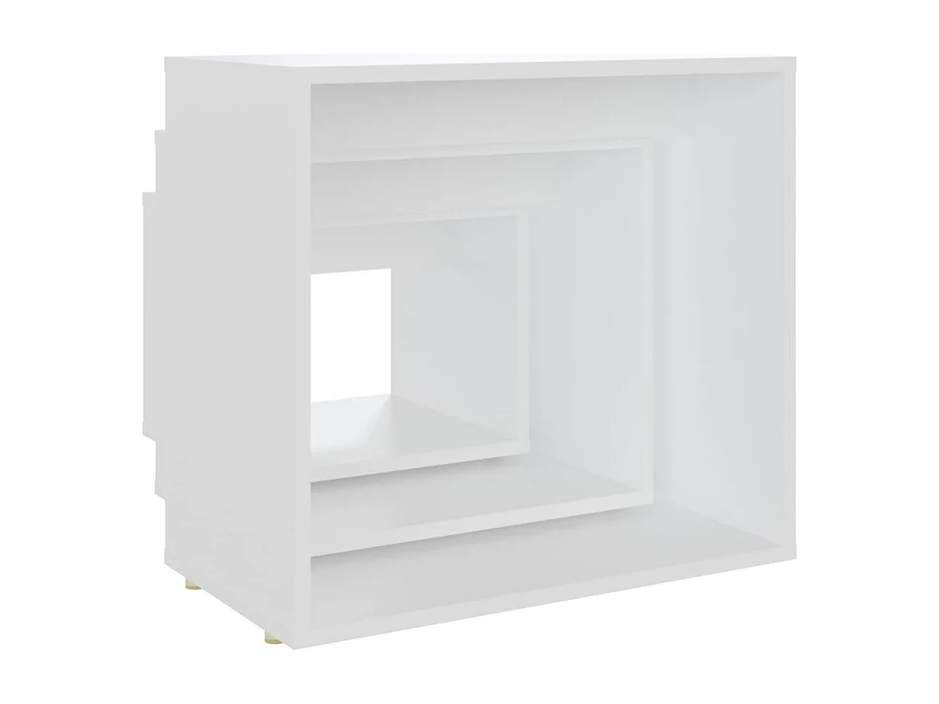 Tables gigognes 3 pcs Blanc Aggloméré