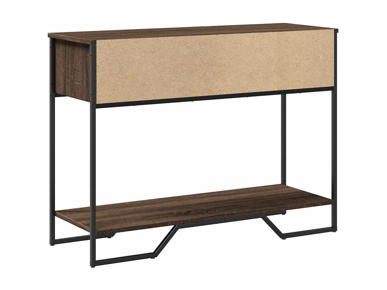 Consolle in rovere marrone 100x35x74,5 cm in multistrato