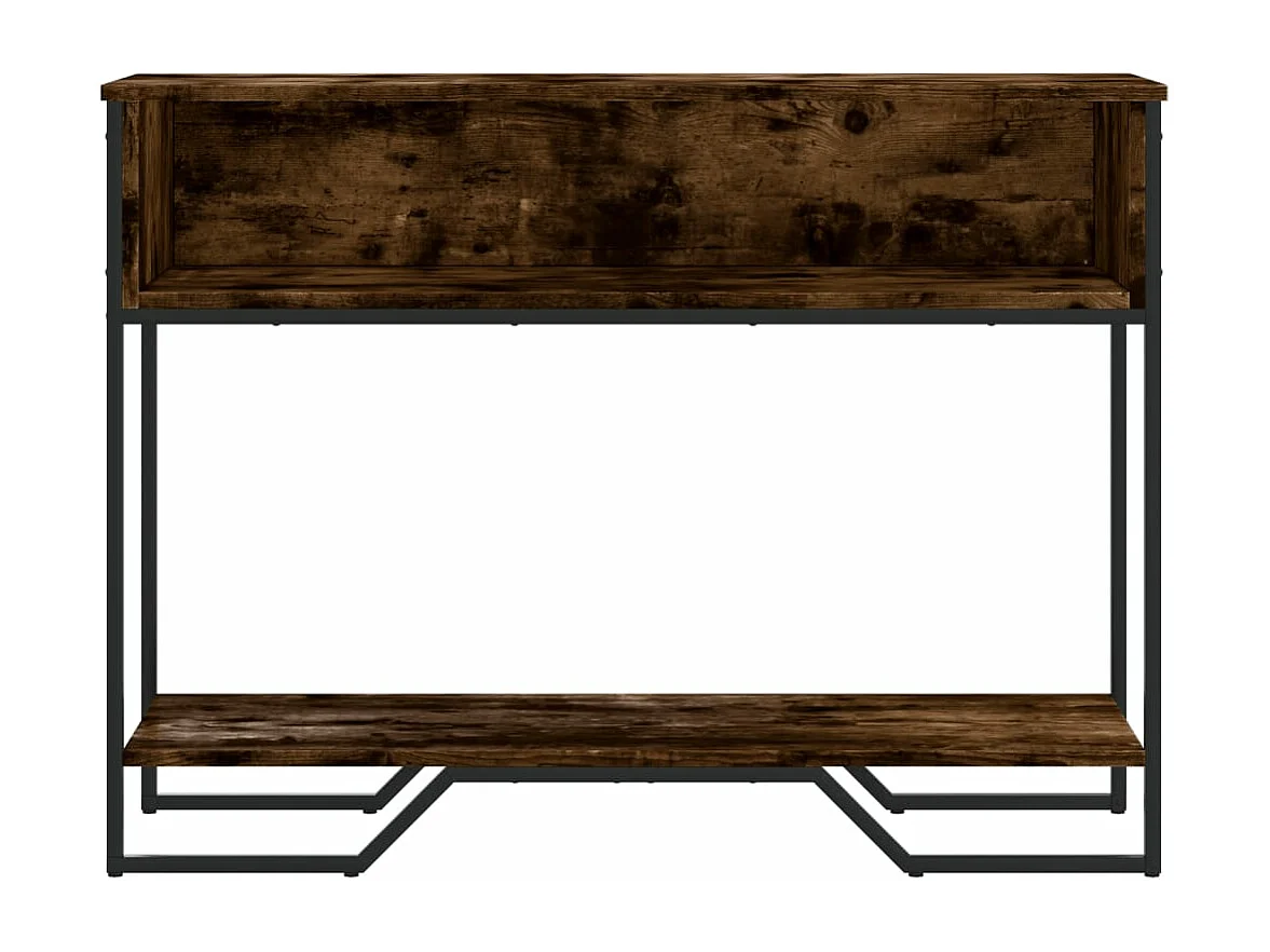 Consolle in rovere affumicato 100x35x74,5 cm in multistrato