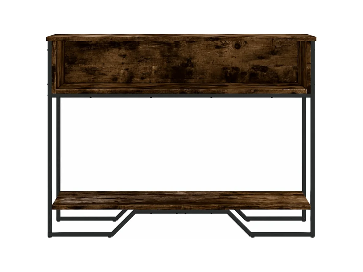 Konsolentisch aus geräucherter Eiche, 100 x 35 x 74,5 cm, Holzwerkstoff