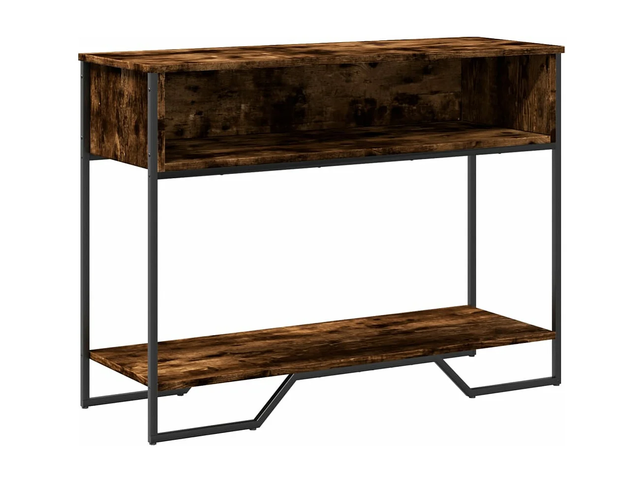 Konsolentisch aus geräucherter Eiche, 100 x 35 x 74,5 cm, Holzwerkstoff