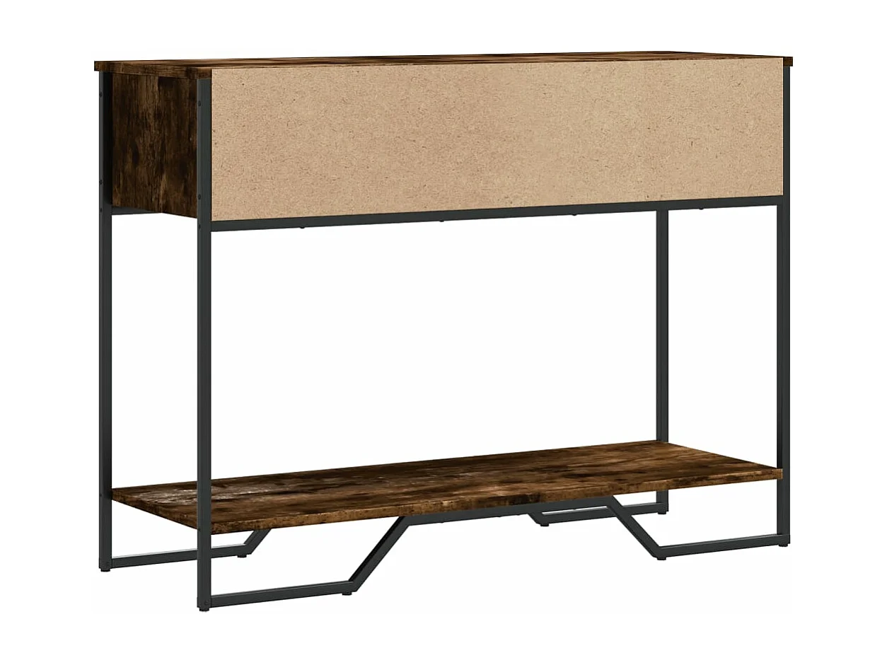 Konsolentisch aus geräucherter Eiche, 100 x 35 x 74,5 cm, Holzwerkstoff