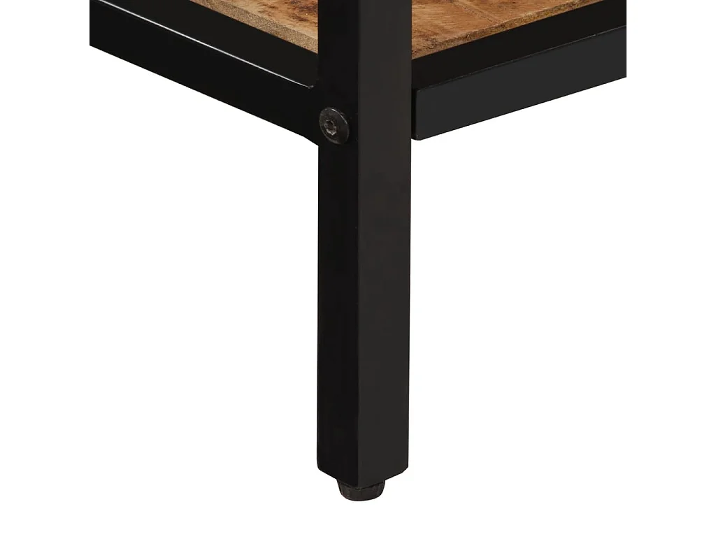 Consolle 70x35x70 cm in legno massello di mango grezzo