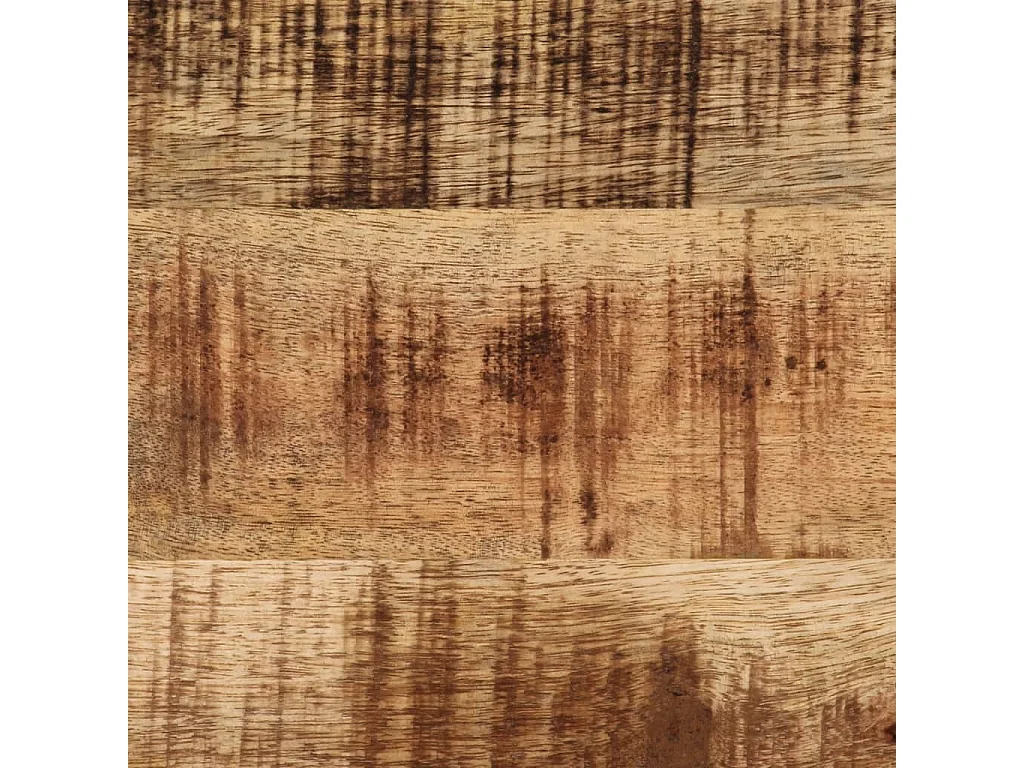 Consolle 70x35x70 cm in legno massello di mango grezzo