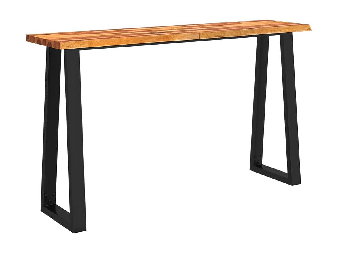 Table console à live edge 140x40x80 cm bois d'acacia solide