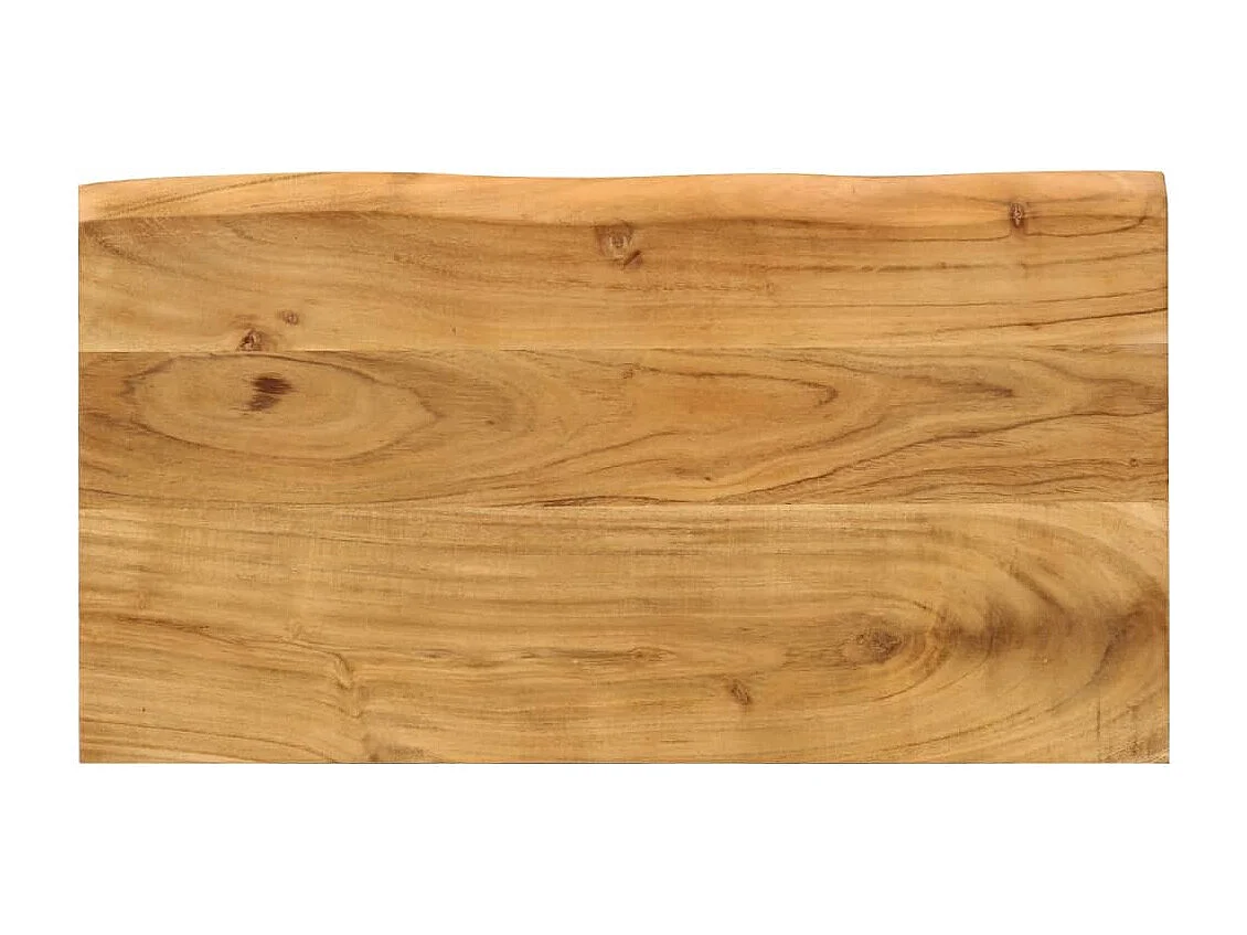 Tables gigognes 3 pcs avec bord vivant bois massif d'acacia