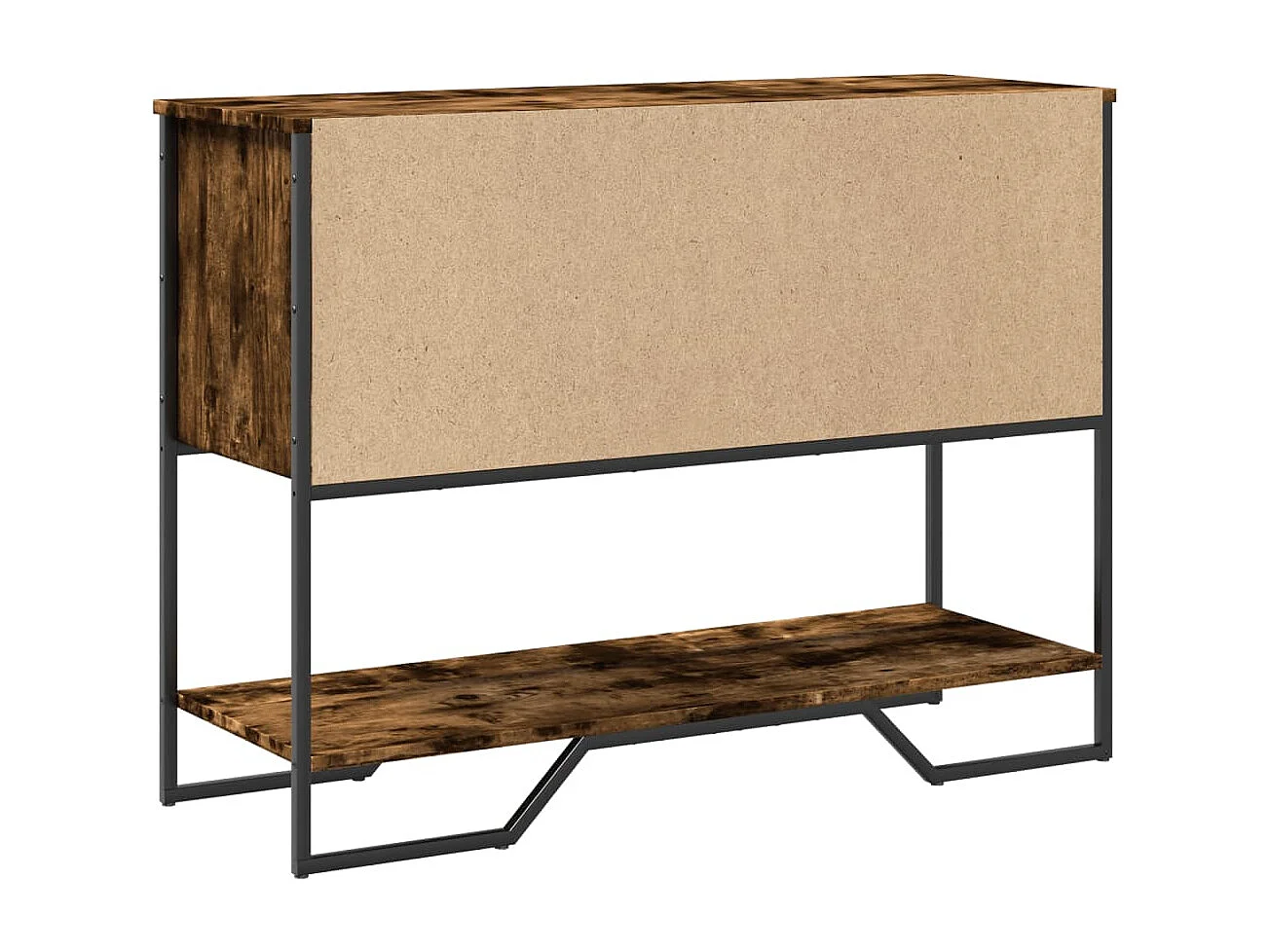 Consolle in rovere affumicato 100x35x74,5 cm in multistrato