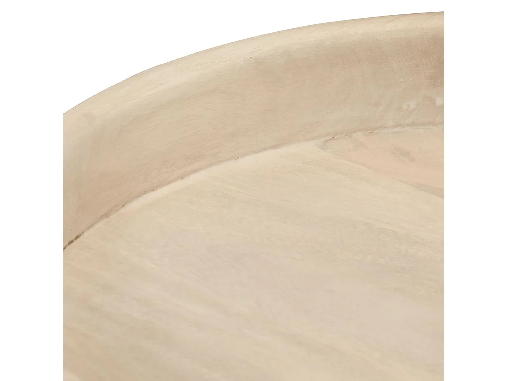 Runde Couchtische 3 Stück aus massivem Mangoholz