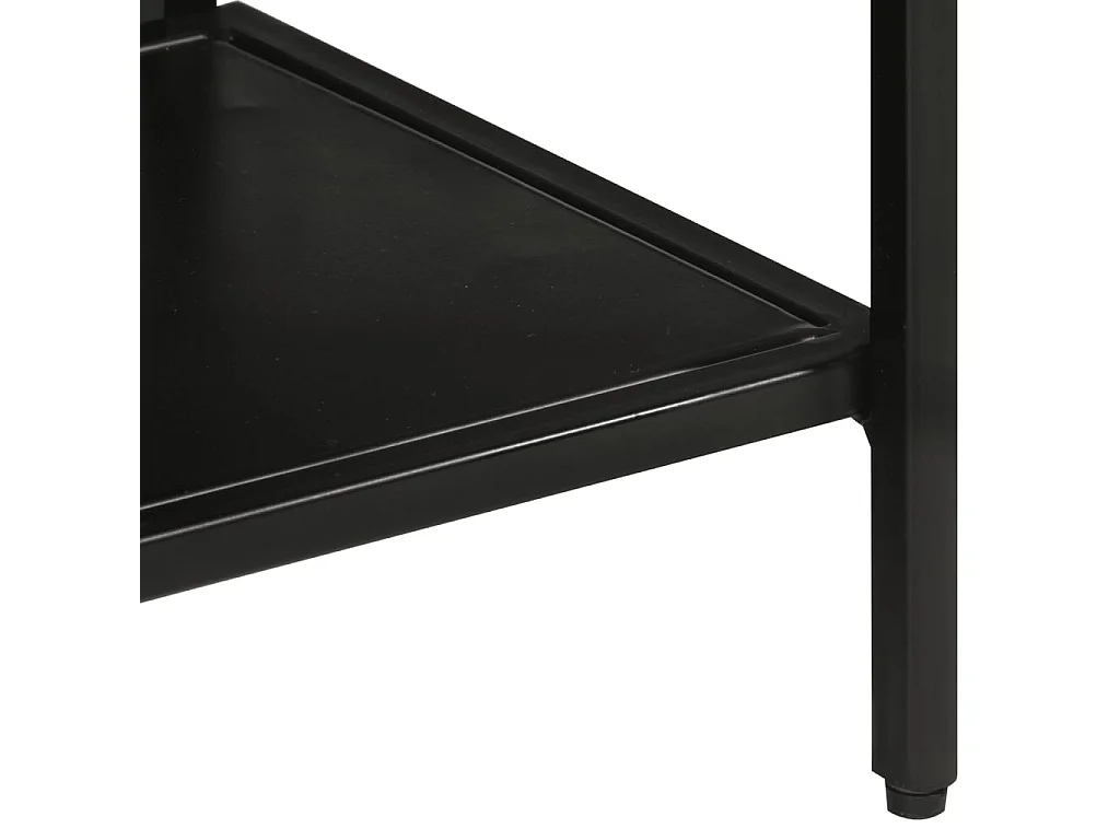 Mesa consola 110x30x75 cm madeira de mangueira maciça crua e ferro