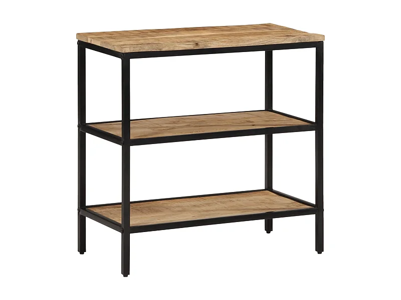 Table console 70x35x70 cm bois de manguier massif brut