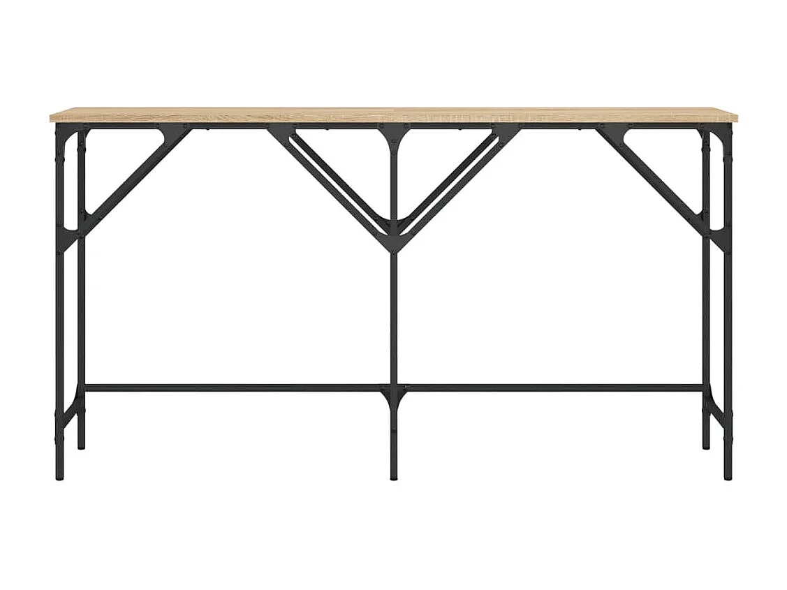 Table console chêne sonoma 140x29x75 cm bois d'ingénierie