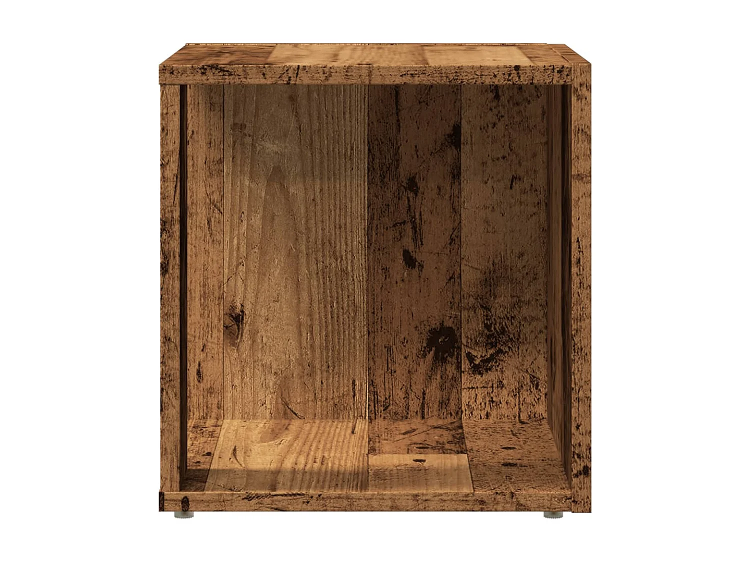 Tavolino in legno vecchio 33x33x34 cm in derivati del legno