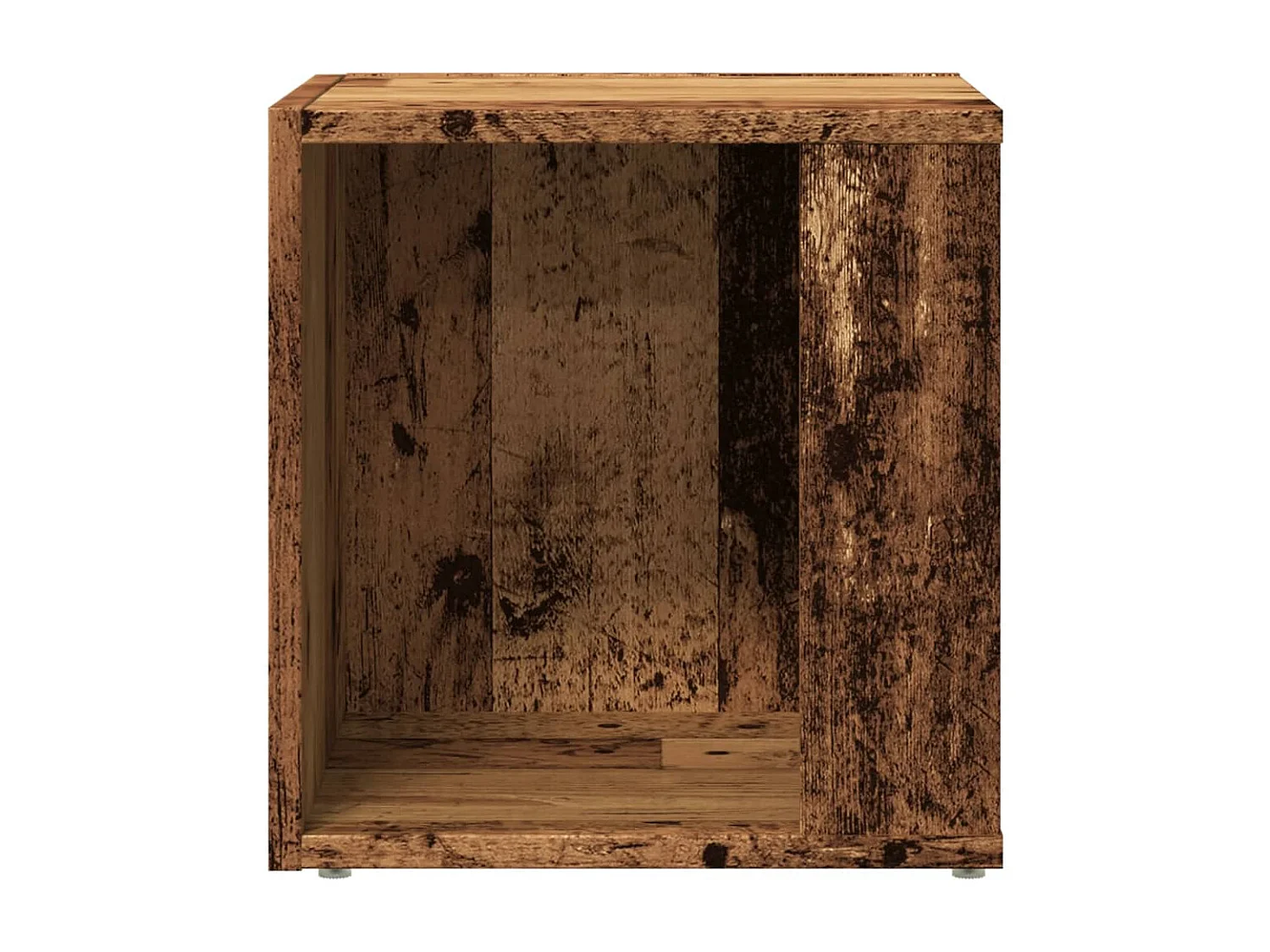 Tavolino in legno vecchio 33x33x34 cm in derivati del legno