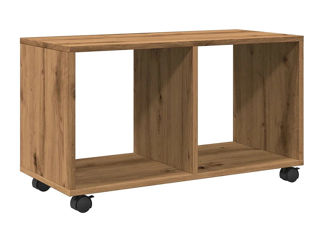 Armario con ruedas, roble artesanal, madera contrachapada