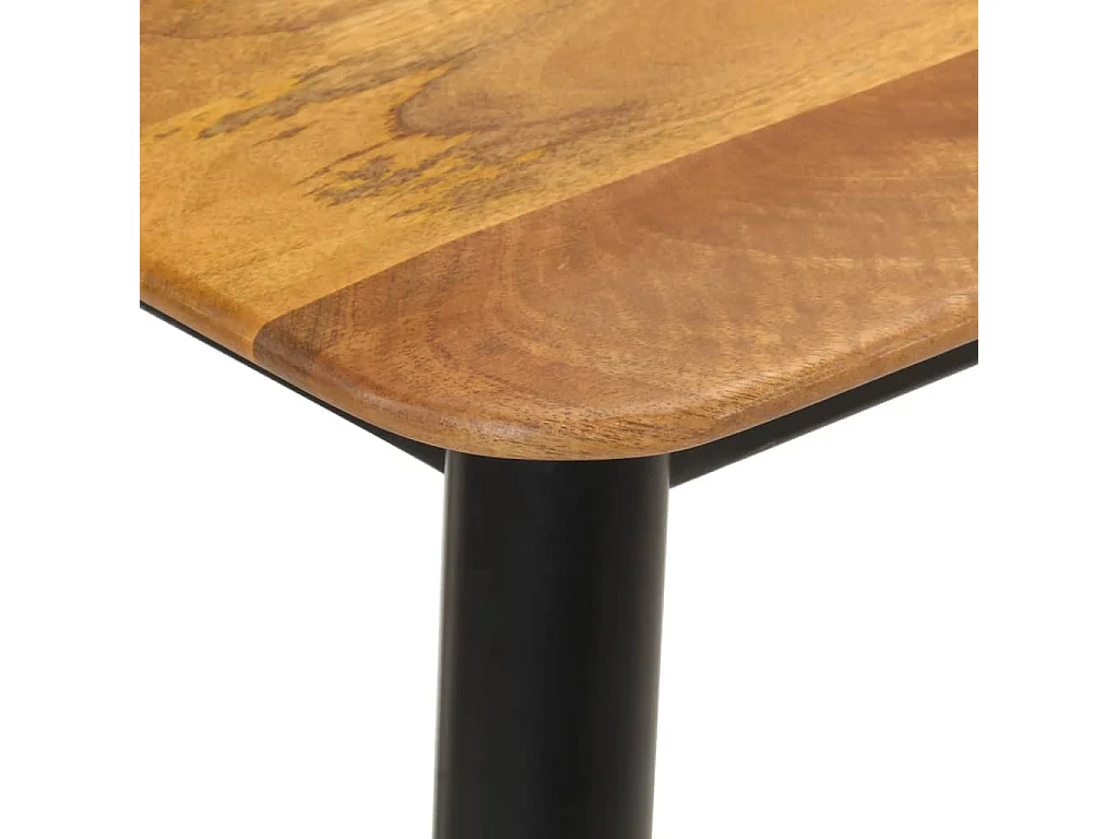 Table console 110x40x76 cm bois de manguier solide et fer