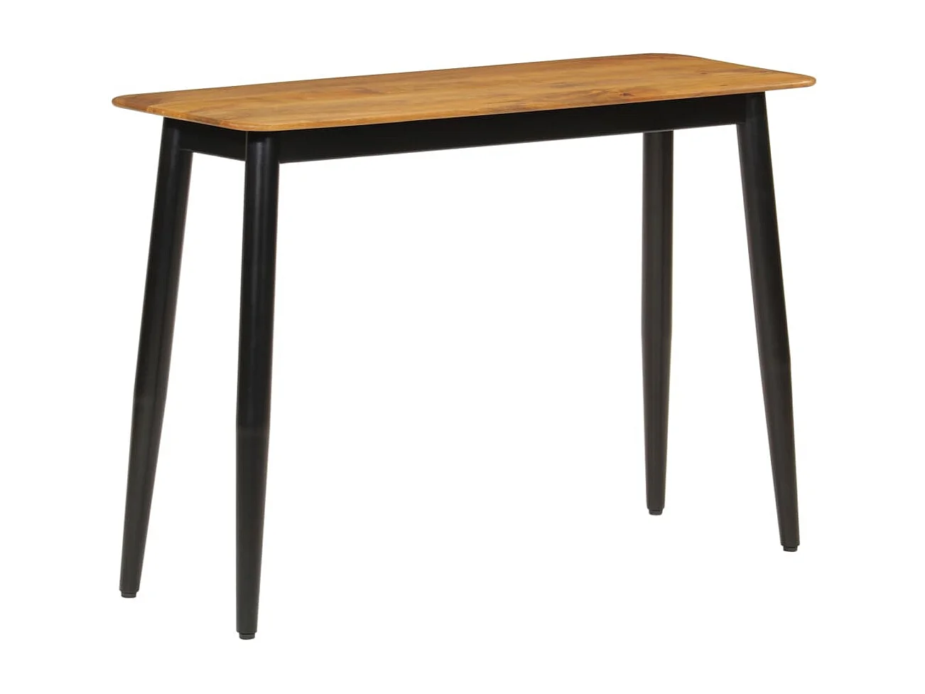 Table console 110x40x76 cm bois de manguier solide et fer