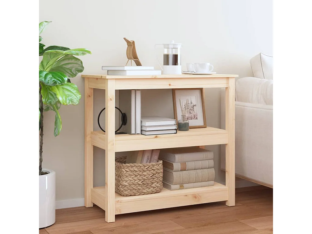 Table console 80x40x74 cm Bois massif de pin