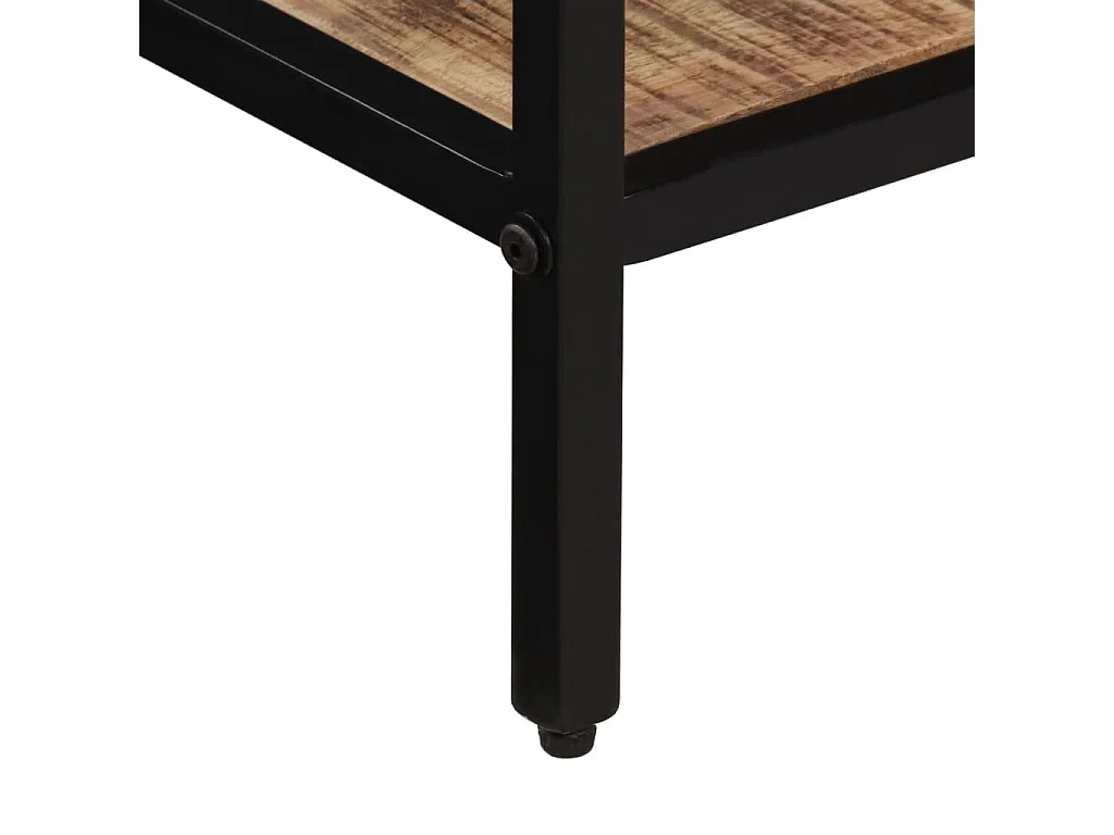 Consolle 100x35x70 cm in legno massello di mango grezzo