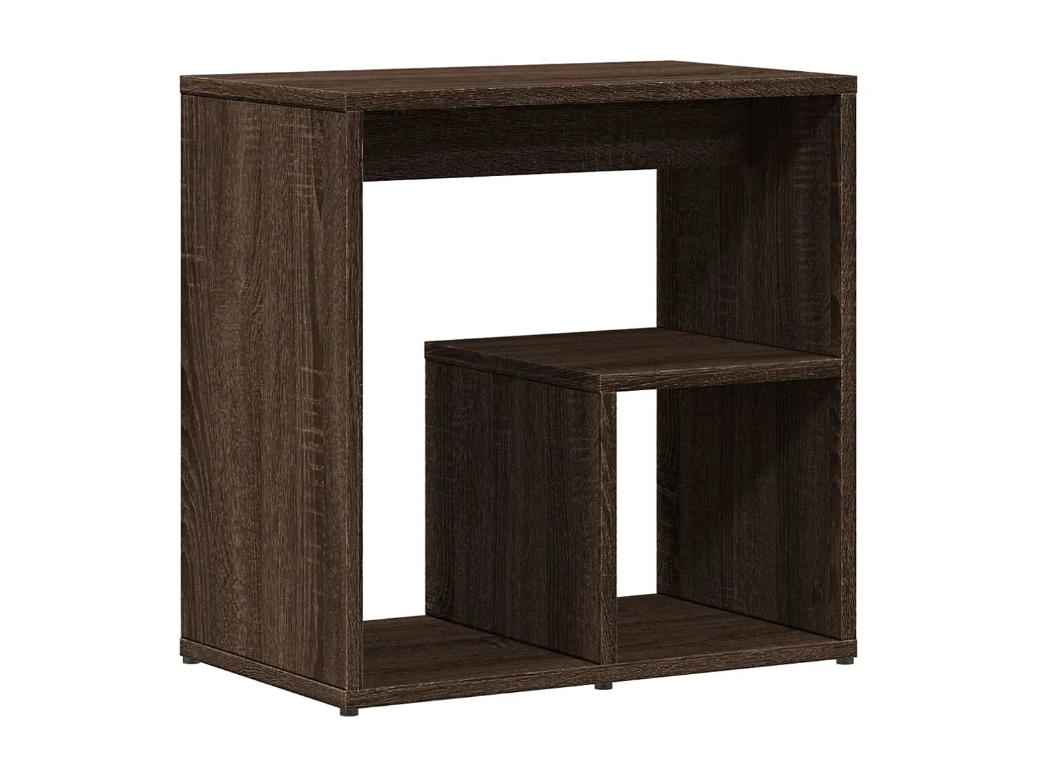 Tavolino Rovere marrone 50x30x50 cm MDF