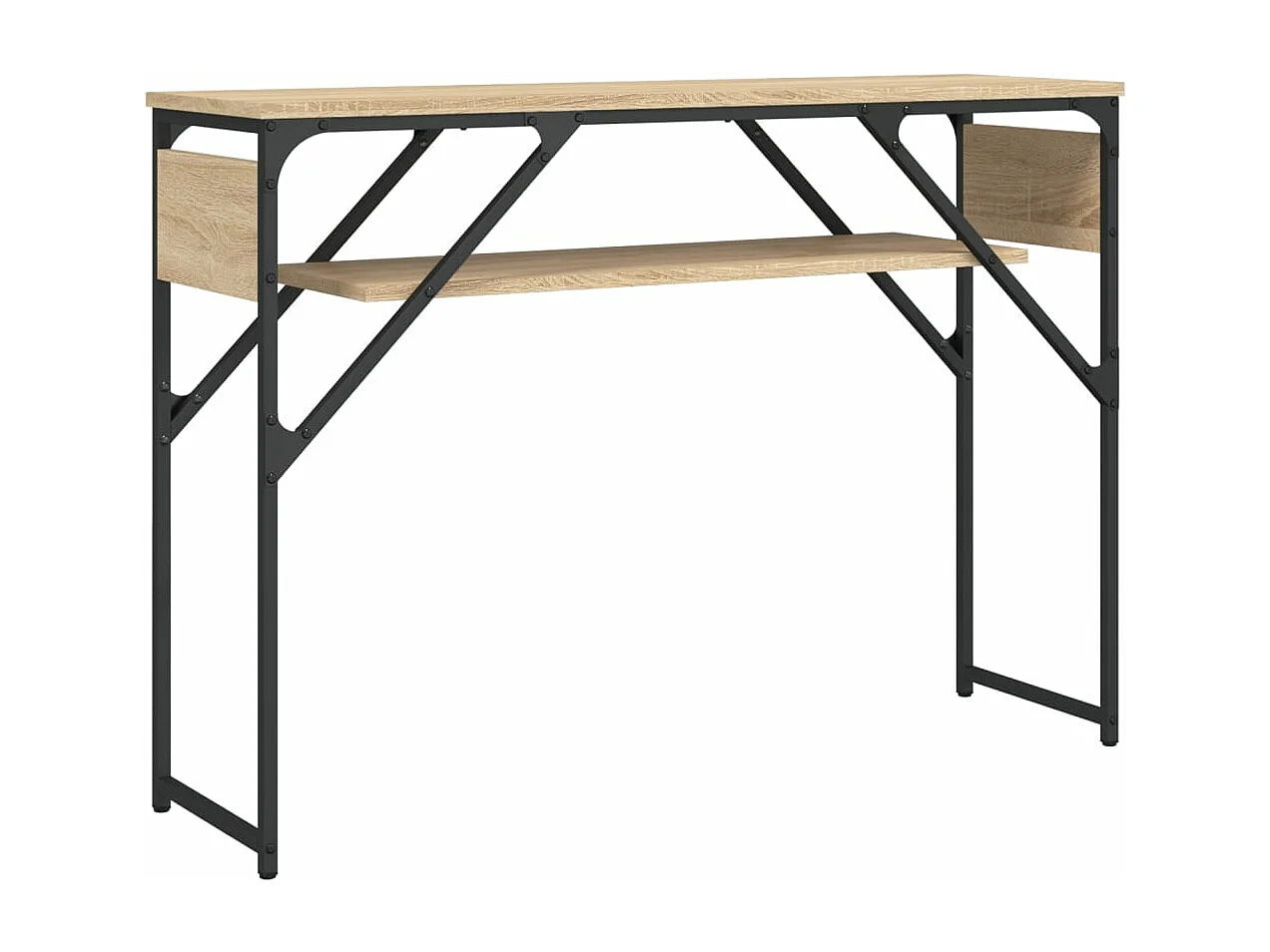 Konsolentisch mit Ablage Sonoma-Eiche 105x30x75 cm