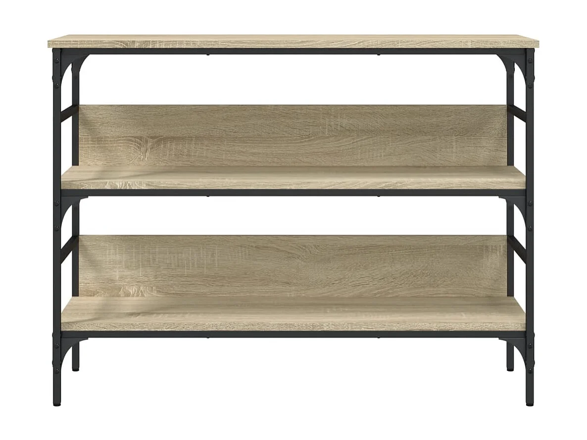 Sonoma eiken consoletafel 100x32x75 cm samengesteld hout