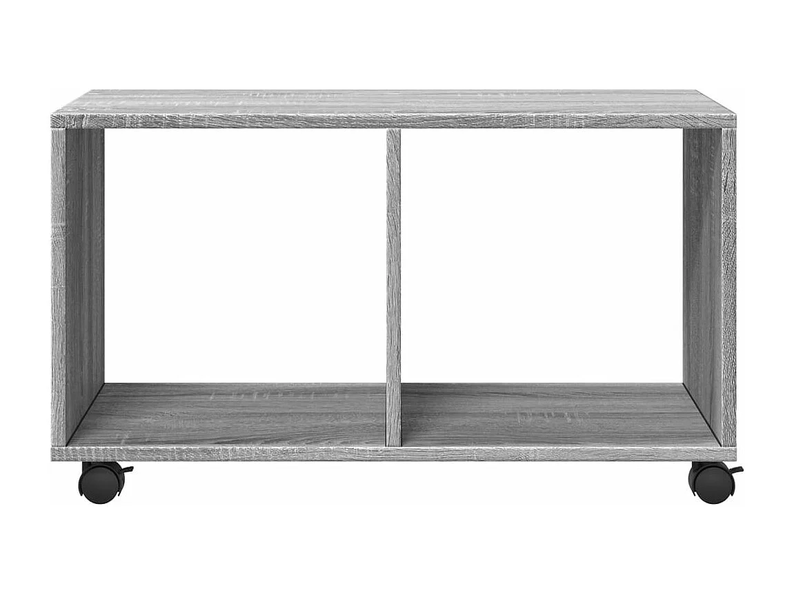 Mueble rodante gris Sonoma 72x33x42,5 cm de madera contrachapada