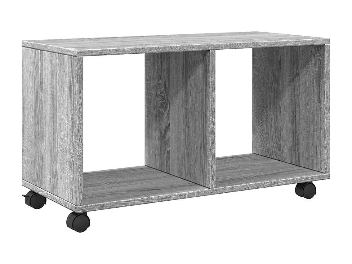 Mueble rodante gris Sonoma 72x33x42,5 cm de madera contrachapada