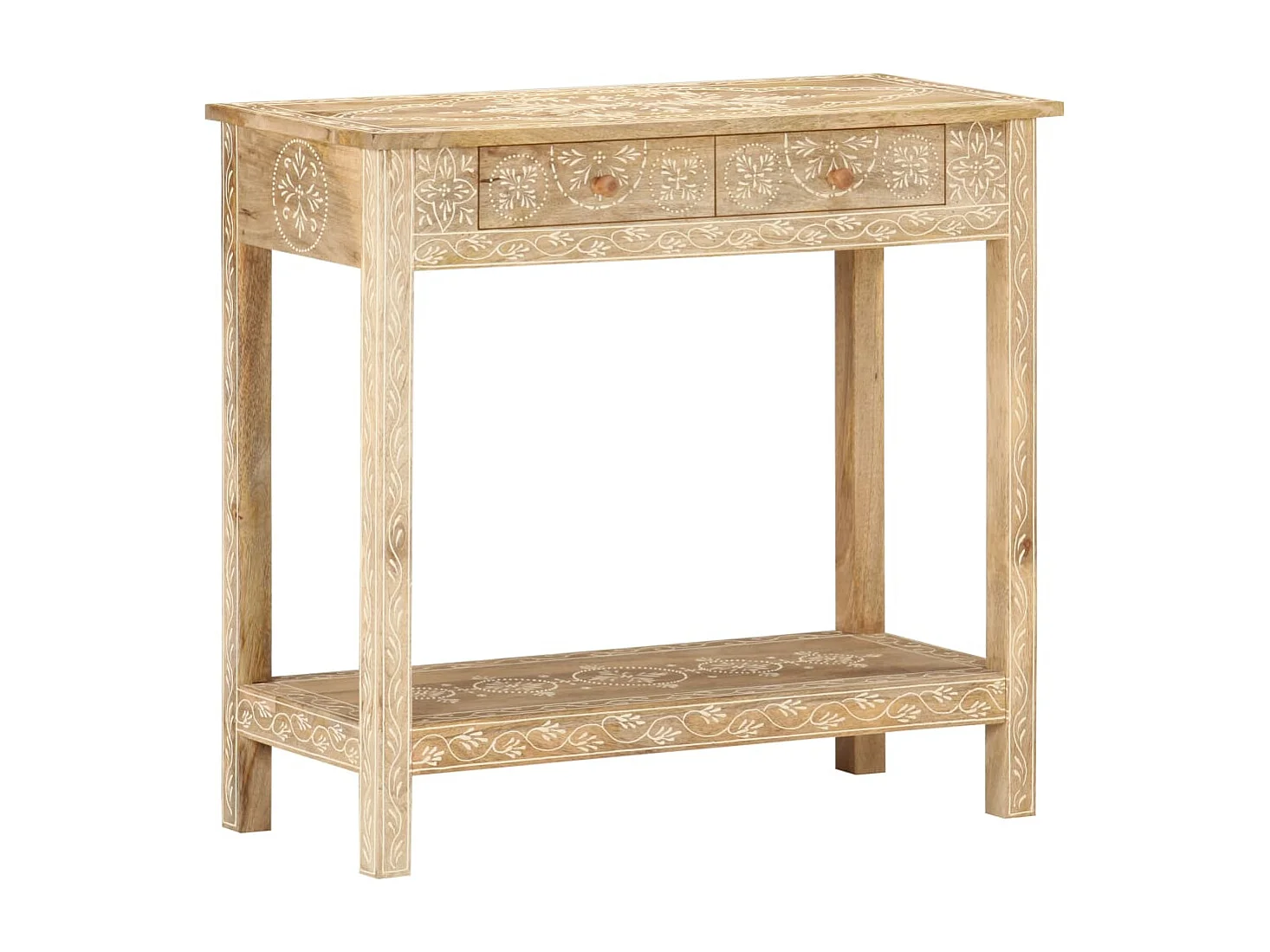 Table console 80x35x74 cm Bois de manguier massif