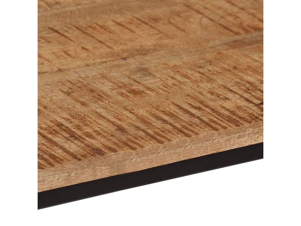 Table console 80x30x74 cm bois massif de manguier et fer