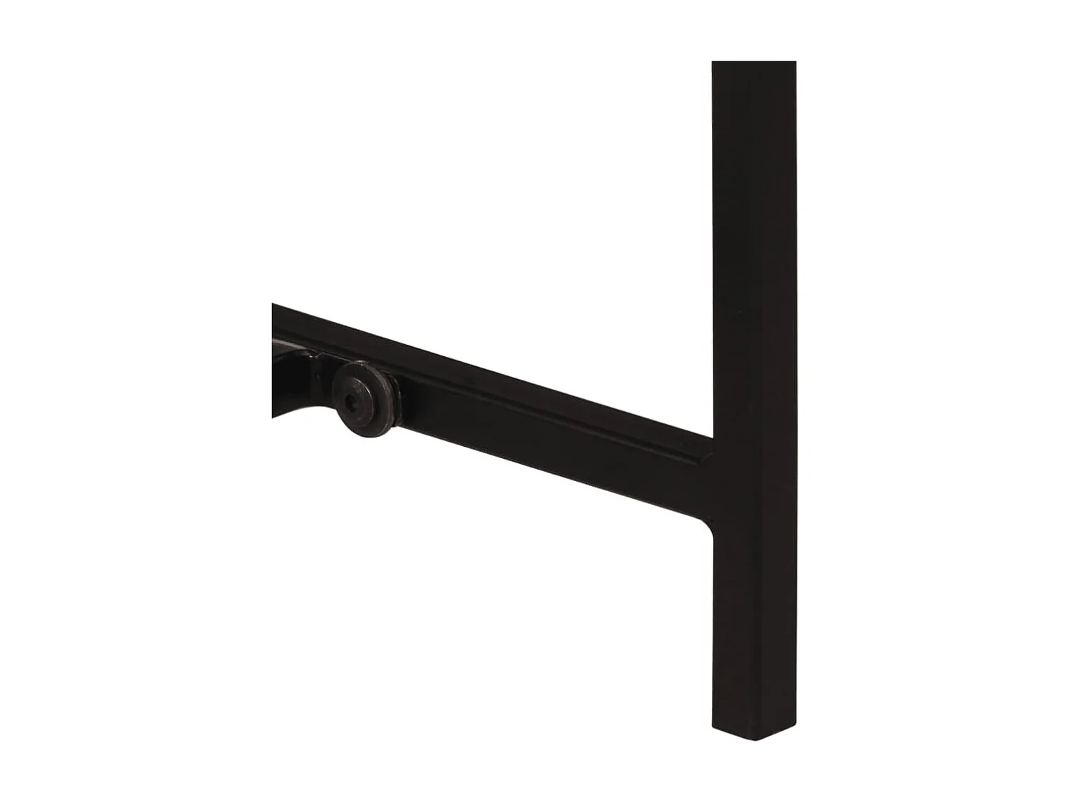 Table console 80x30x74 cm bois massif de manguier et fer