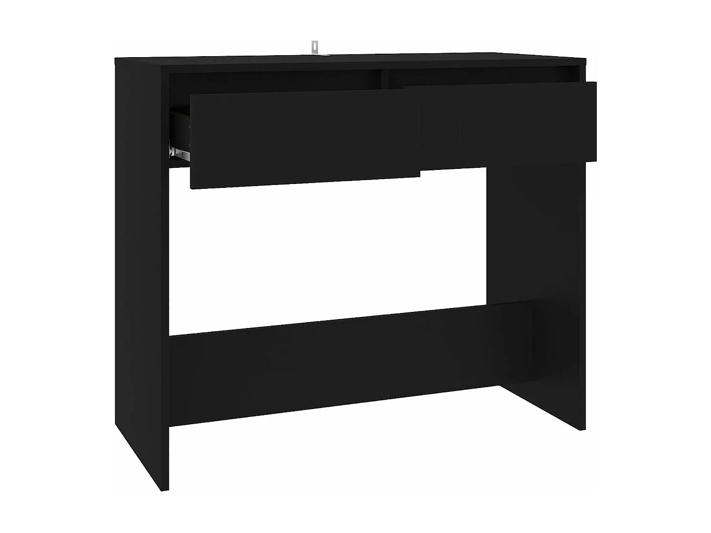 Mesa consola Negro 89x41x76,5 cm Acero
