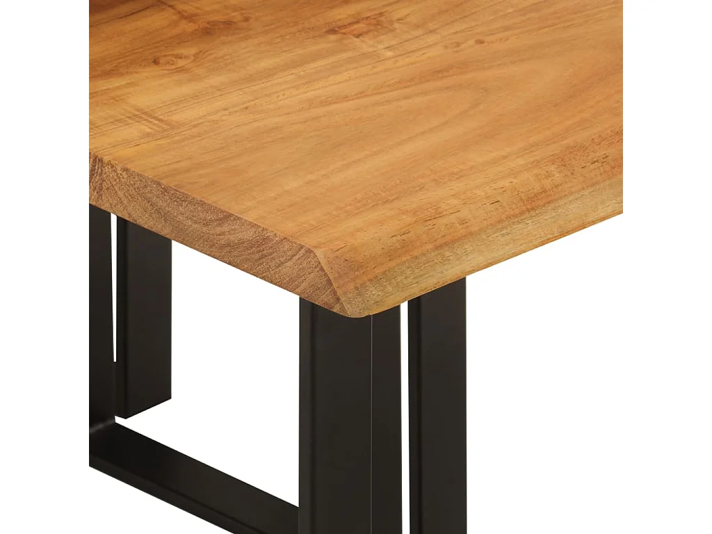 Tables gigognes 3 pcs avec bord vivant bois massif d'acacia